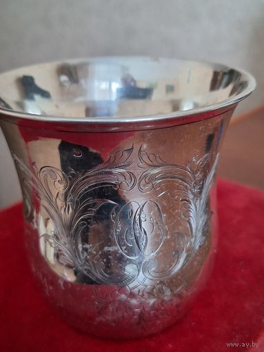 Серебряный стакан  для вина Франция