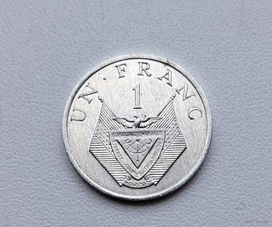 Руанда. 1 франк 1985 года. 63-я.