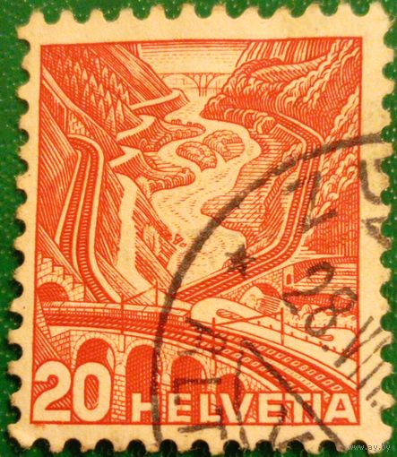 Швейцария 1936. Железная дорога Сен-Готард