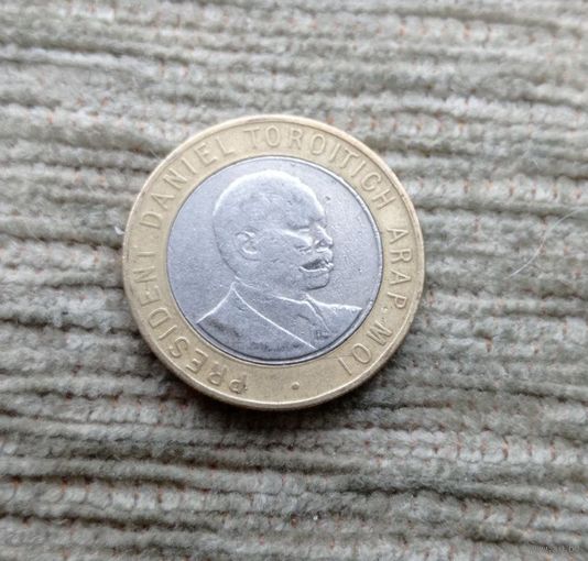 Werty71 Кения 10 шиллингов 1997 Биметалл