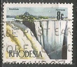 Родезия. Водопад Виктория. 1970г. Mi#93.