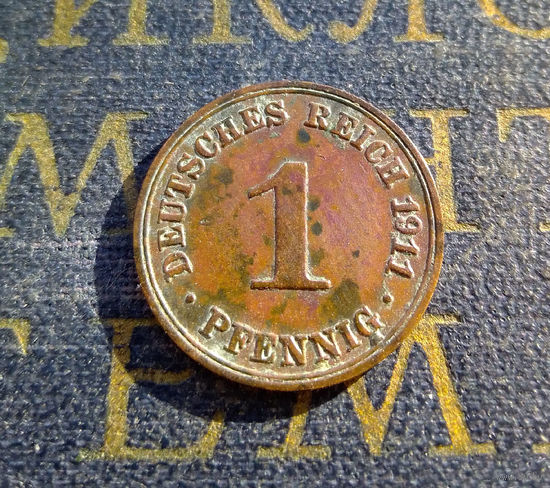 1 пфенниг 1911 А Германская Империя #01