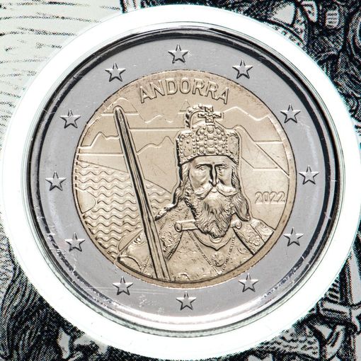 2 евро 2022 Андорра Карл Великий BU