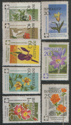 Заг. 2409/16. 1960. Флора СССР. ЧиСт.