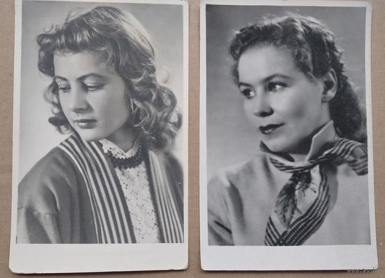 Артисты кино. Матвиенко. Крачковская. Гомель. 1960 г. Цена за 1