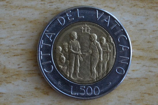 Ватикан 500 лир 1994 с 1 руб