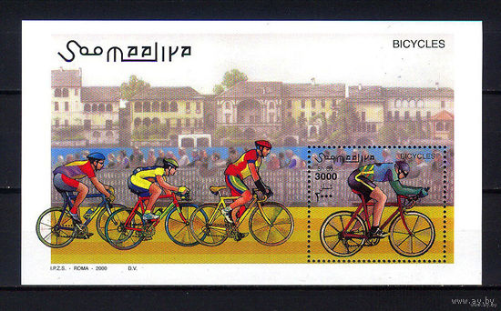 Сомали 2000 г. Велосипеды Транспорт MNH