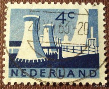 Нидерланды 1963.Охлаждающие башни угольных шахт в провинции Лимбург. Полная серия