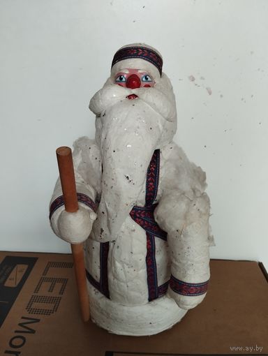 Дед Мороз ватный, высота 35 см. СССР