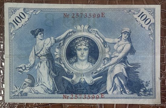 Банкнота 100 марок 1908 год. Германская империя.