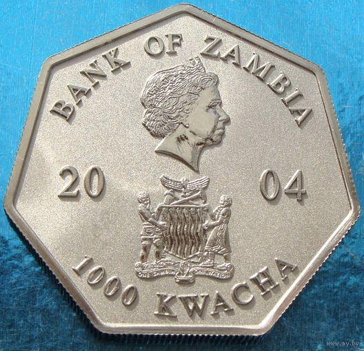 Замбия. 1000 квач 2004 год  KM#74  "Годовой календарь"