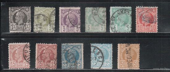 Румыния-1885, (Мих.57-69) гаш. , Стандарт, Король Карл I,