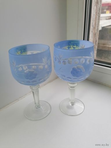 Бокалы двухслойное стекло, цена за один