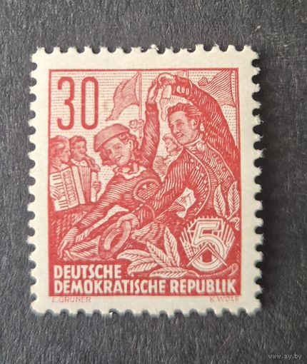 Германия, ГДР 1953 г. Mi.416 MNH