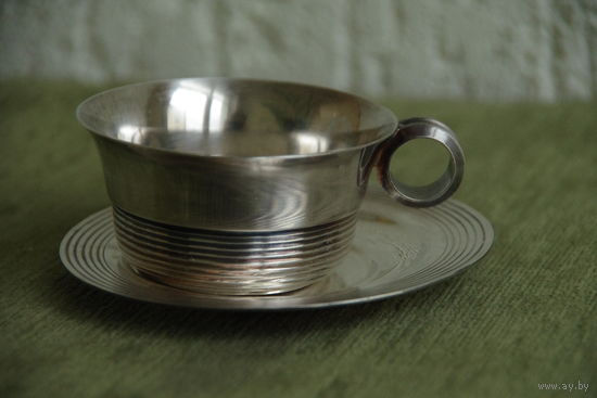 Кофейная пара с серебрением  на 100 мл