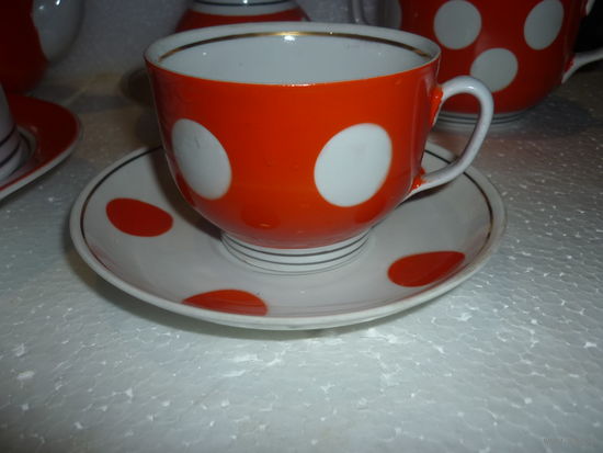 Чайный Сервиз Фарфор СССР. Барановка. Остатки