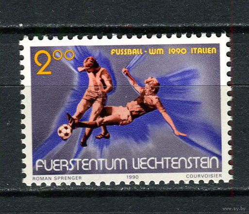 Лихтенштейн - 1990 - Футбол - [Mi. 987] - полная серия - 1 марка. MNH.  (Лот 112CQ)