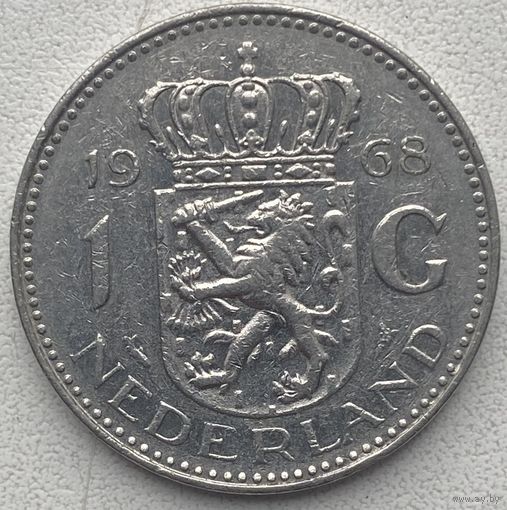 Нидерланды 1 гульден 1968 г.