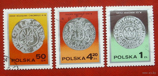 Польша. Монеты. ( 3 марки ) 1977 года. 7-5.