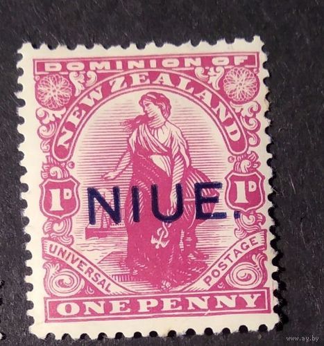 ВЕЛИКОБРИТАНИЯ\1076в\ Ниуе,1917 Mi17 кц13е