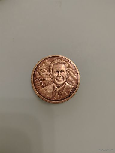 Монет Дж. Буш мл, 2001г, вес 16гр