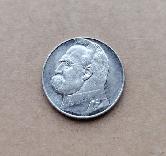 10 злотых Пилсудский 1937, без МЦ!!