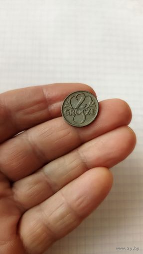 2 гроша 1927 г. Польша.