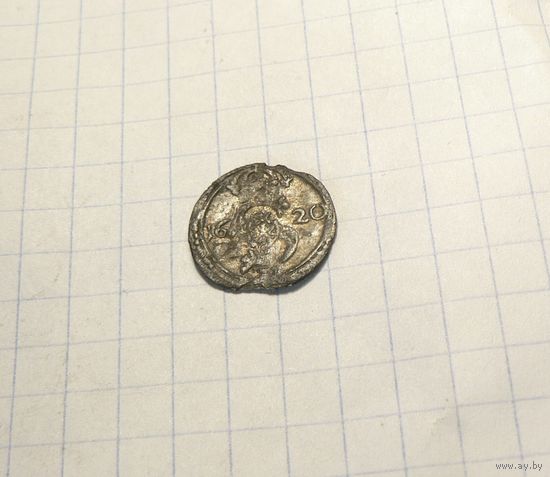 Двуденар 1620, Сигизмунд III Ваза, Вильно.