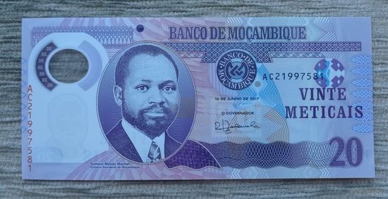 Werty71 Мозамбик 20 метикал 2017 UNC банкнота Носорог
