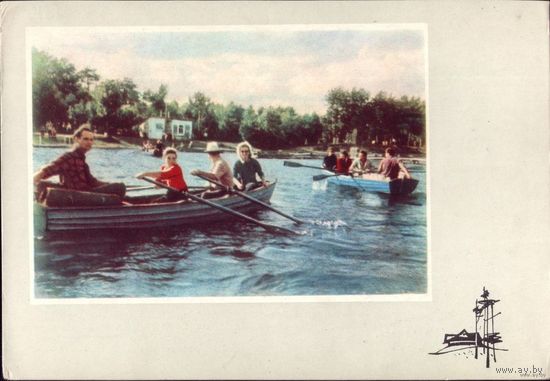 1962 год Возера Нарач На лодках