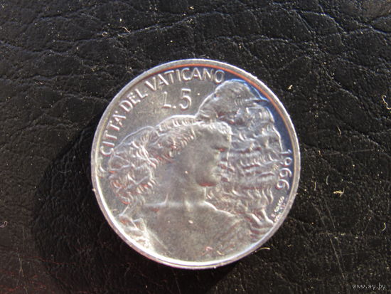 Ватикан. 5 лир.1966. С 20 копеек. Распродажа коллекции. Смотрите другие лоты.