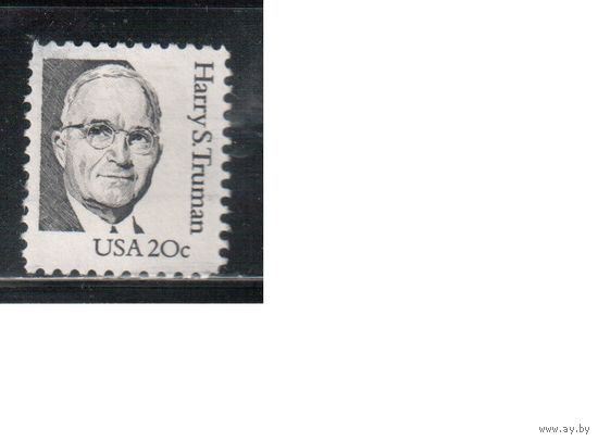США-1984, (Мих.1676 А ) , * (без клея) , Стандарт, Личности, Трумен (одиночка),