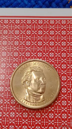 США 1 доллар 2008 Р 5 президент Monroe