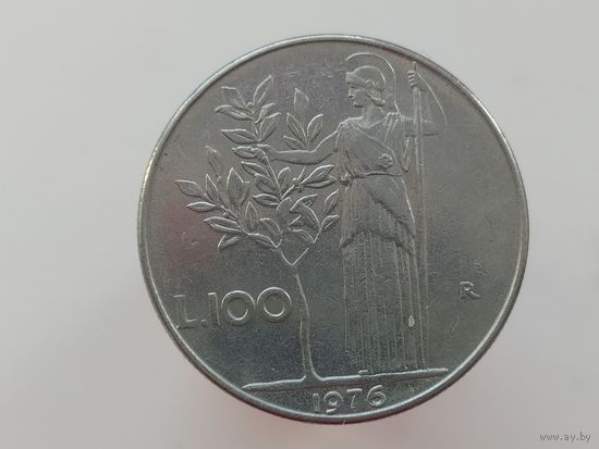 100 лир  Италия 1976 год  лот 44