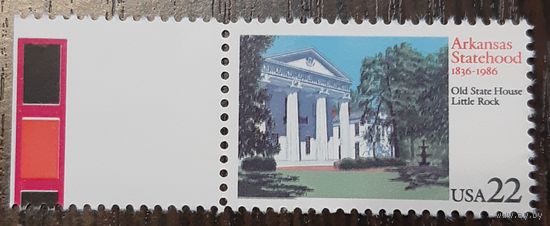 1986   150- летие государственности Арканзаса( здание Старого Капитолия) США