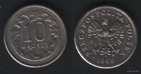 Польша y279 10 грош 1998 год (mw) (_alb2
