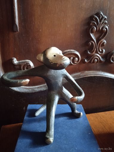 Подставка для специй латунь "Обезьяна" Касли бронза