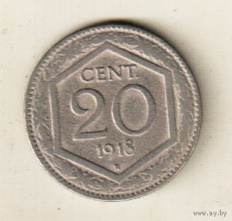 Италия 20 чентезимо 1918 2