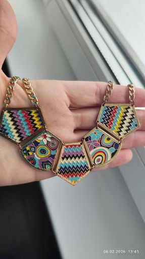 Колье эмали маркировано