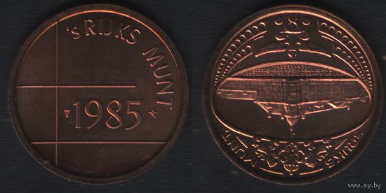 Нидерл. Антильские о-ва жетон монетного двора к набору 1985 года (_5 ТОРГ ЛЮБОЙ