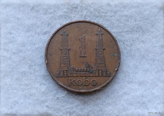 Werty71 Нигерия 1 кобо 1973 Нефть 1 1