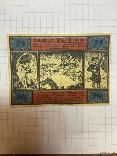 75 пфеннигов (нотгельды) г. Германия Тес Ольдендорф-1201