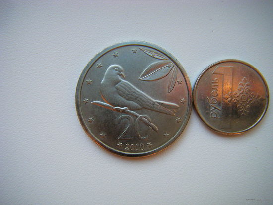 Острова Кука 20 центов 2010г.