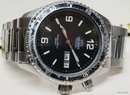 Часы "Orient Mako" автоподзавод,корпус нерж сталь,кнопка и головка на винте,дайверская модель ,За вашу цену!