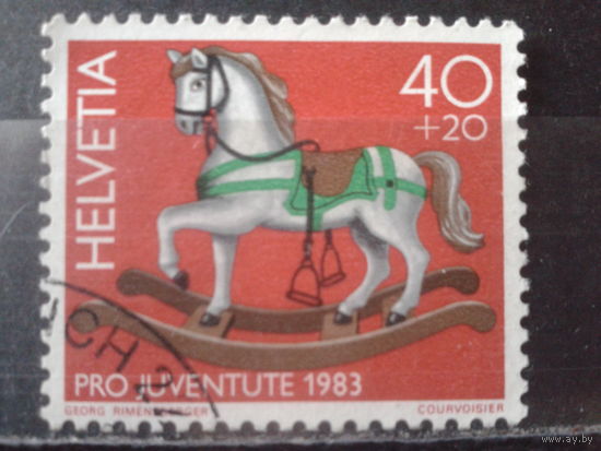 Швейцария 1983 Лошадка-качалка, детская игрушка