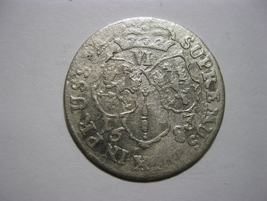 Бранденбург-Пруссия 6 грошей. 1683 года. HS. Фридрих Вильгельм I