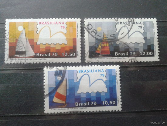 Бразилия 1979 Нац. фил. выставка, парусники