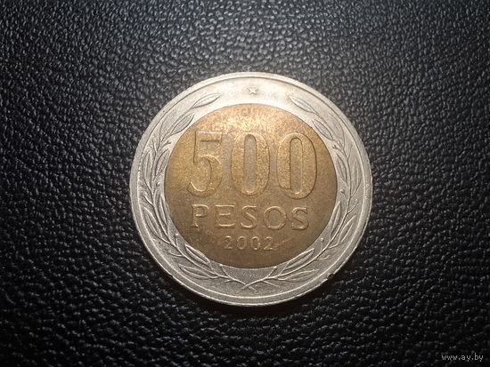 Чили 500 песо 2002
