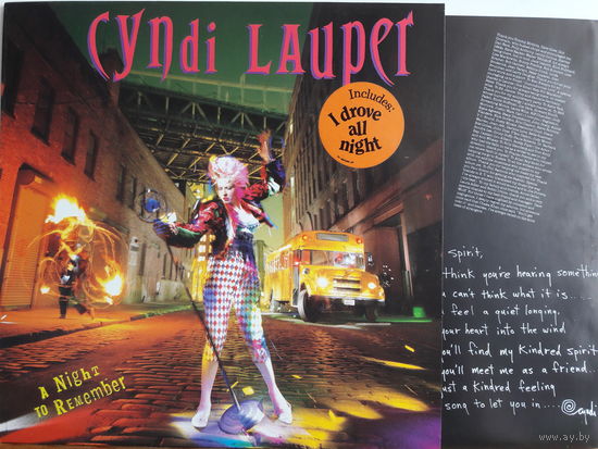 Cyndi Lauper A Night To Remember 1989 EPIC Holland