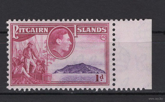 Питкэрн Острова /Pitcairn Islands 1940** Заморская территория Великобритании в Тихом океане, высадка на необитаемый остров Флетчера Кристиана, Георг VI  SG#3